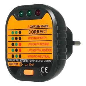 Plug-In Socket Tester with RCD